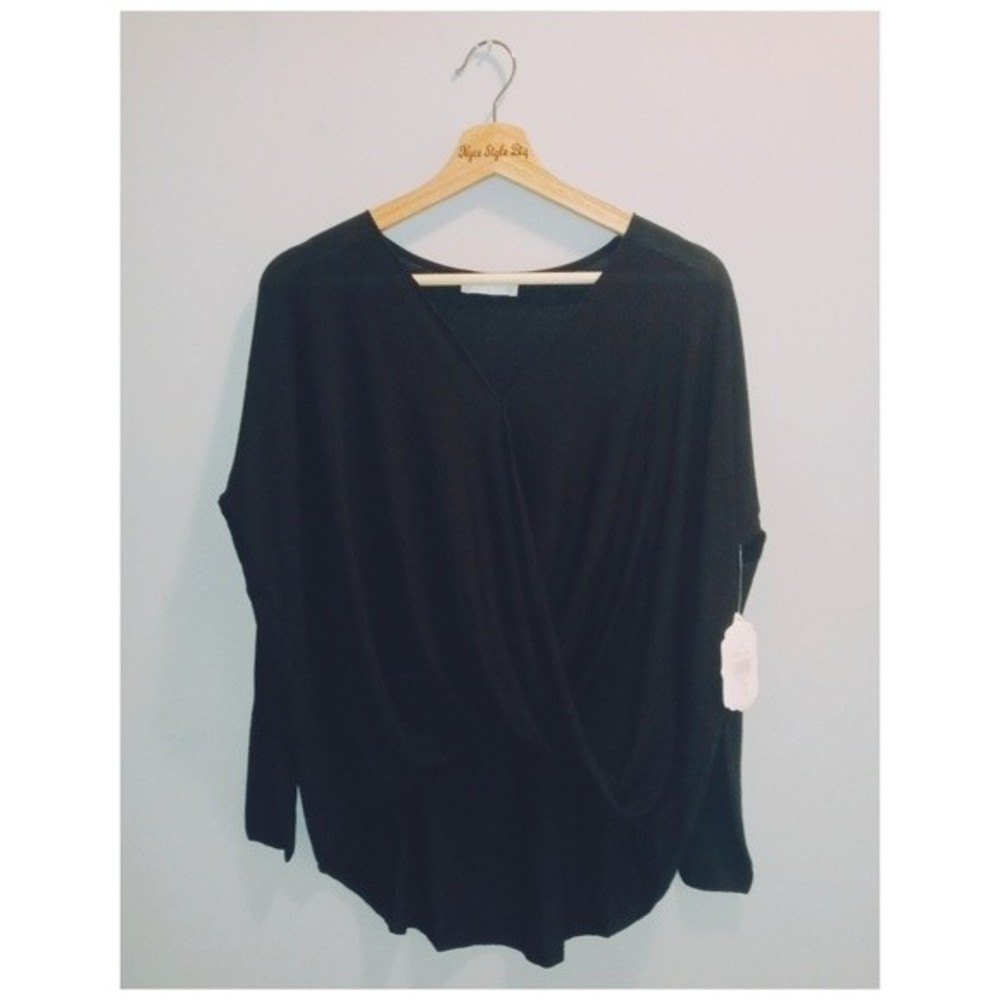 Altar'd State Cross Over Drape‎ Front High Low Top